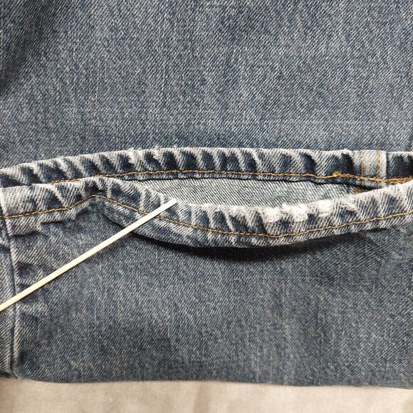 Axist Mens Blue Denim Jeans 33x32 Relaxed Fit Straight Leg 100% Cotton - Picture 11 of 13